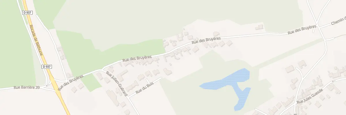 Plan du 23 Rue des Bruyères à Beuvry