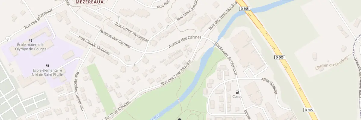Plan du 87 Rue des 3 Moulins à Melun