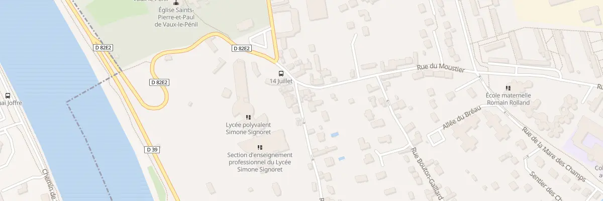 Plan du 1 Rue de la Baste à Vaux-le-Pénil