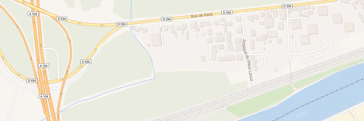 Plan du 69 Rue de Paris à Pomponne