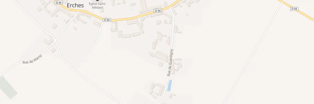 Plan du 8 Rue de Guerbigny à Erches