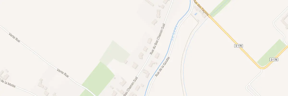 Plan du 338 Rue du Bas Chemin Sud à Locon