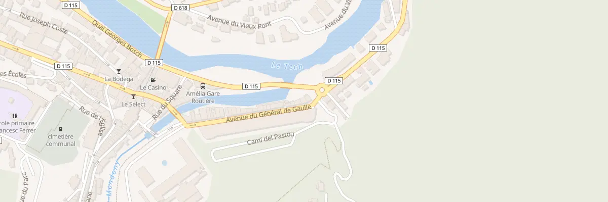 Plan du 45 Av du Gen de Gaulle à Amélie-les-Bains-Palalda