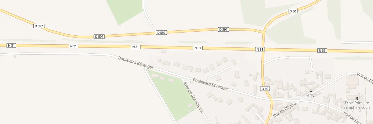 Plan du 12 Bd Bérenger à Arsy