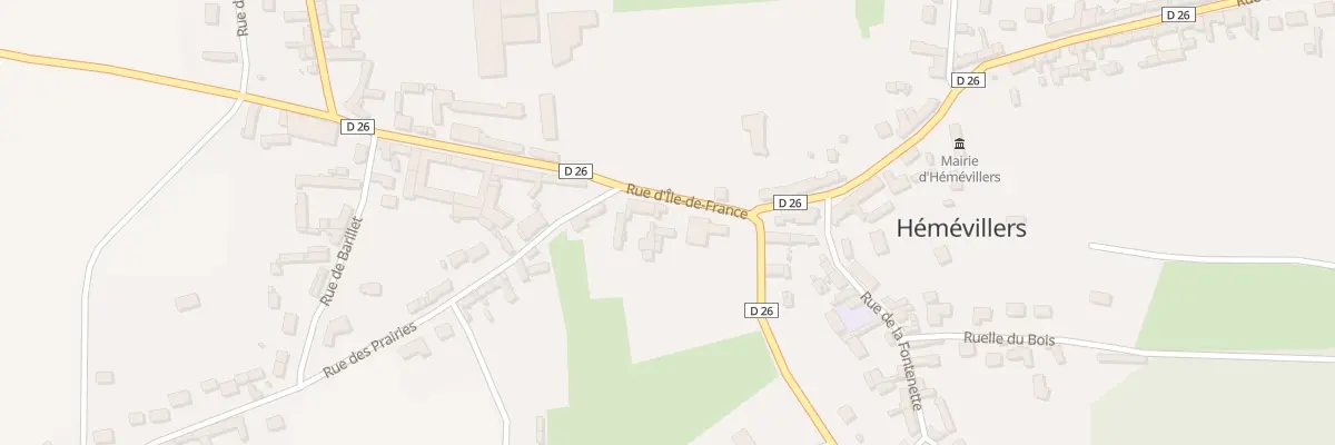 Plan du 63 Rue de l’Ile de France à Hémévillers