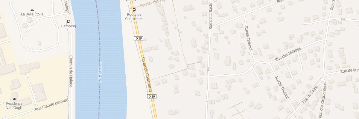 Plan du 63 Rte de Chartrettes à Vaux-le-Pénil