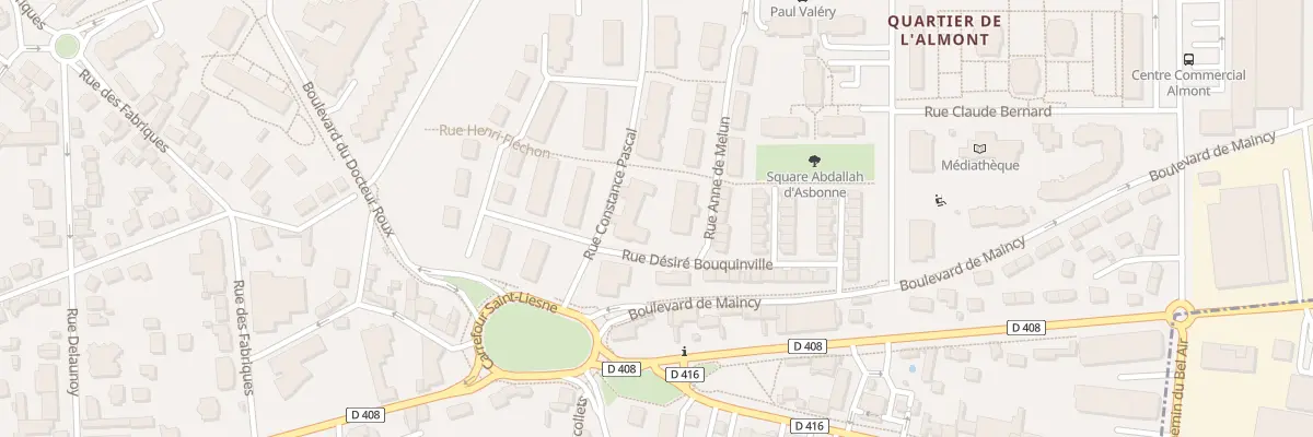 Plan du 3 Bd de Maincy à Melun