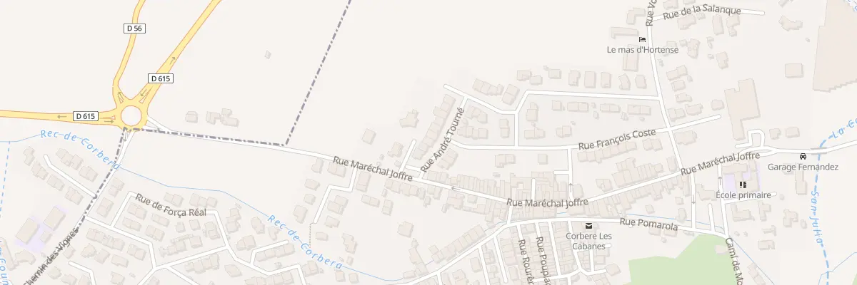 Plan du 5 Rue André Tourné à Corbère-les-Cabanes