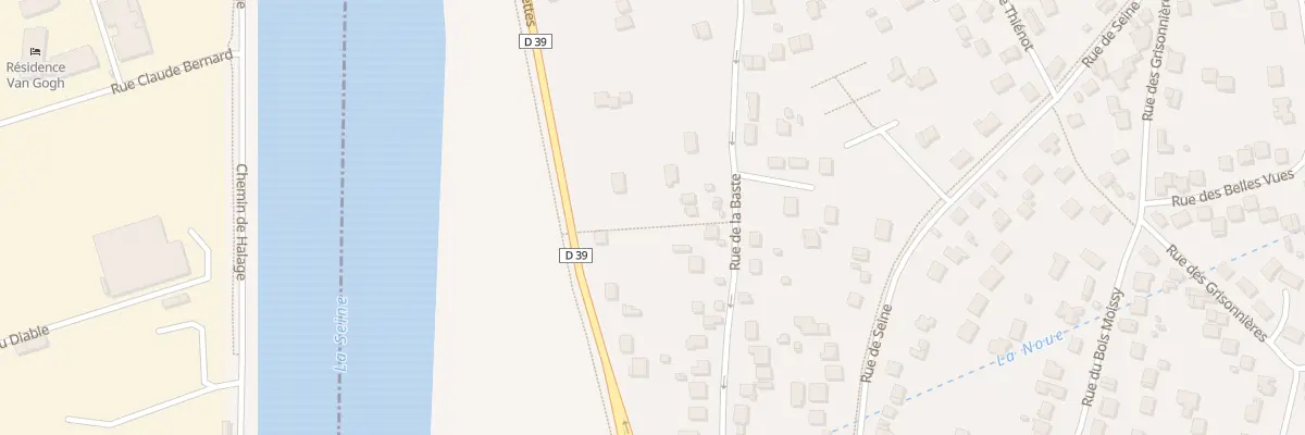 Plan du 72 Rue de la Baste à Vaux-le-Pénil