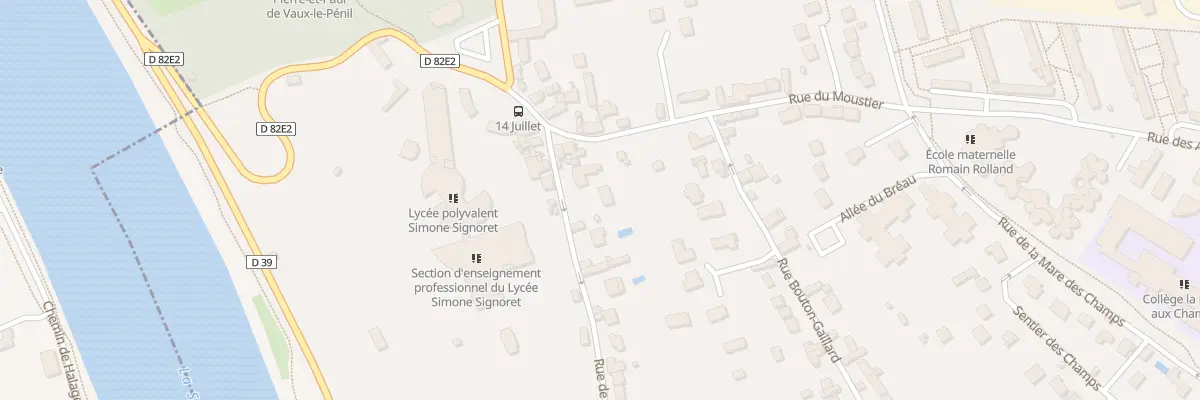 Plan du 1Q Rue de la Baste à Vaux-le-Pénil