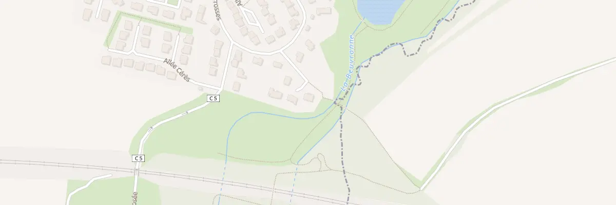 Plan du 4 All de la Beuvronne à Gressy