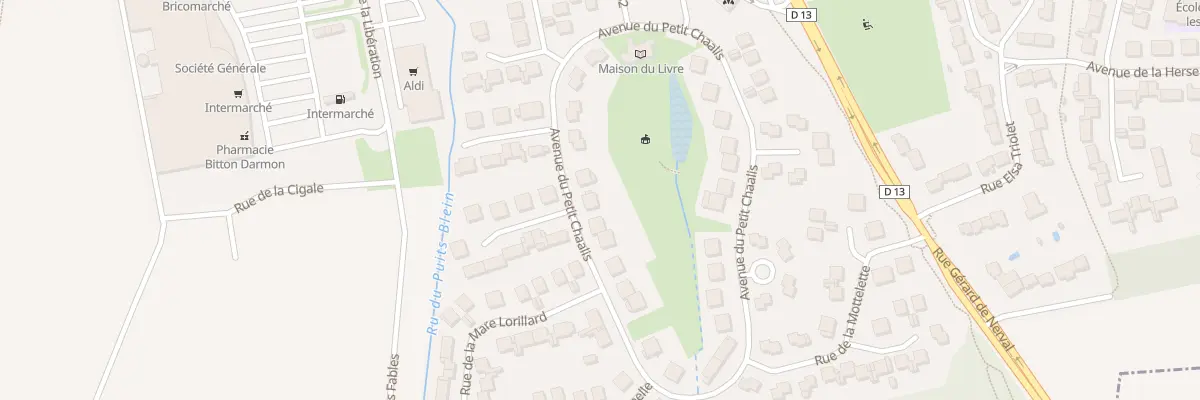 Plan du 11 Av du Petit Chaalis à Othis
