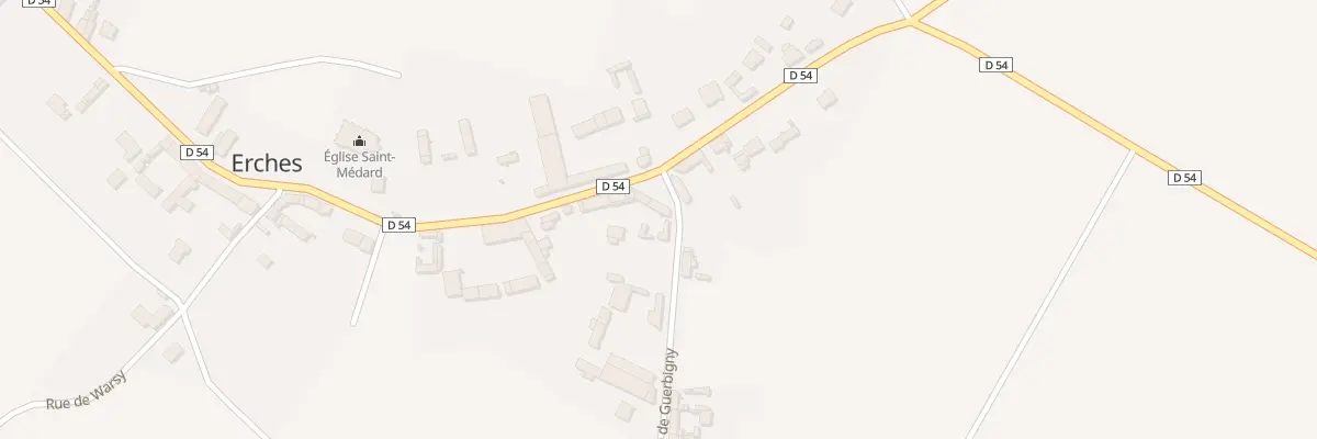 Plan du 2 Rue de Guerbigny à Erches