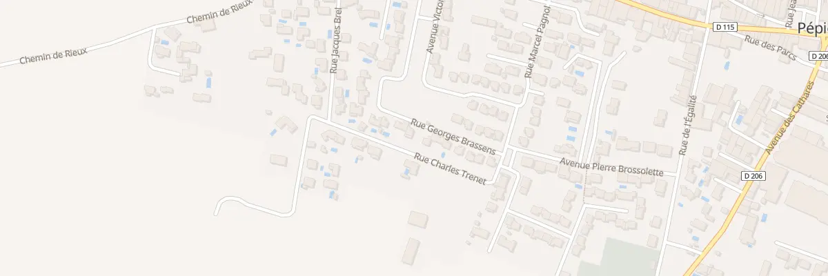 Plan du 5323 Rue Georges Brassens à Pépieux