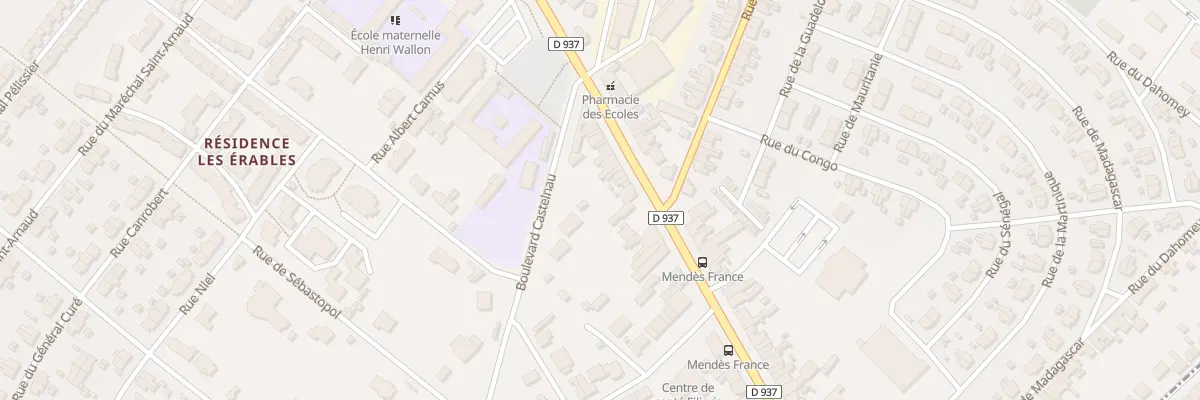 Plan du 392 Rue Nationale à Nœux-les-Mines