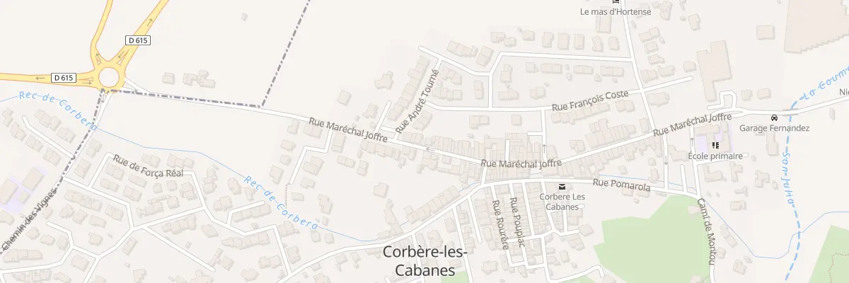 Plan du 90 Rue Mal Joffre à Corbère-les-Cabanes