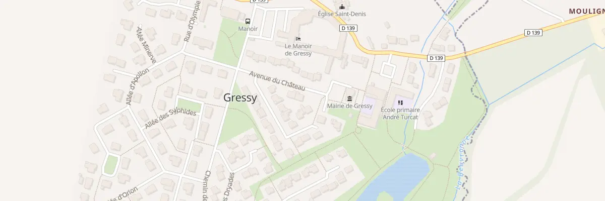 Plan du 13 Av du Chateau à Gressy