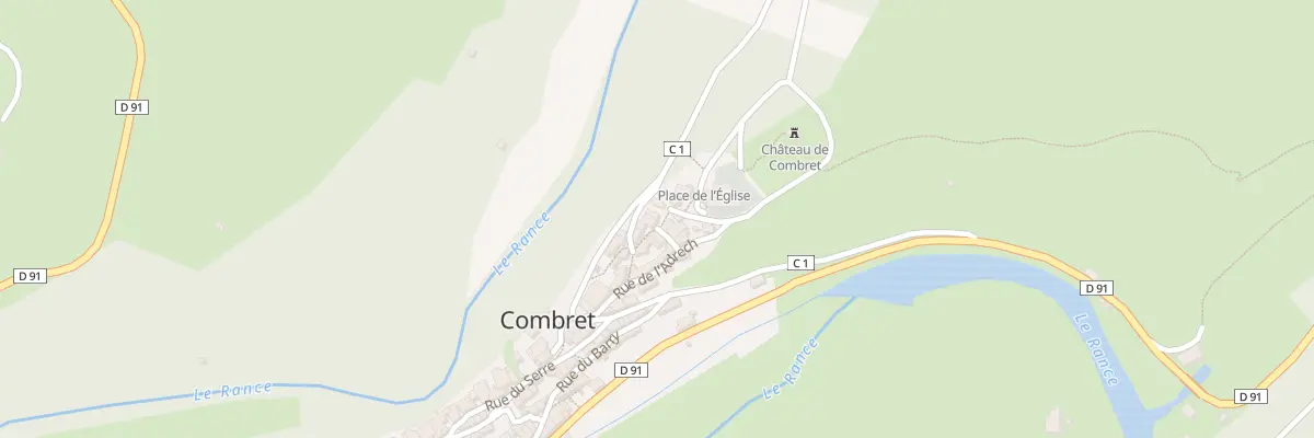 Plan du 5003 Rue du Puech à Combret