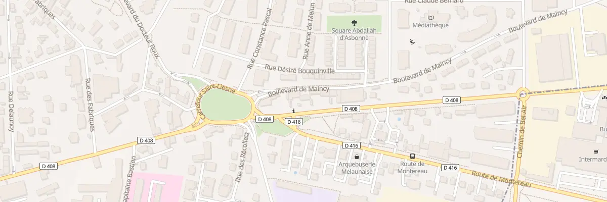 Plan du 4 Bd de Maincy à Melun