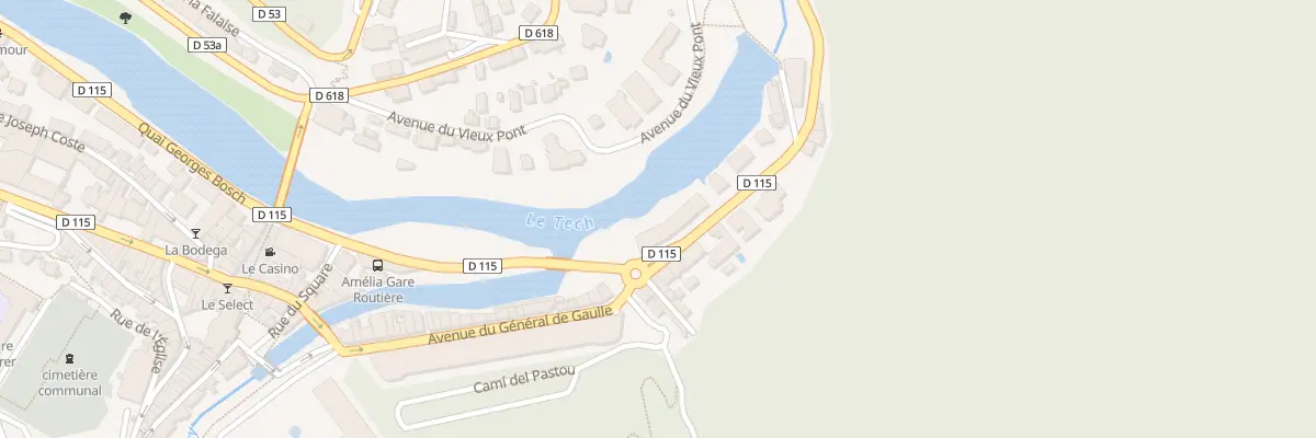 Plan du 1 Av Gen Leclerc à Amélie-les-Bains-Palalda