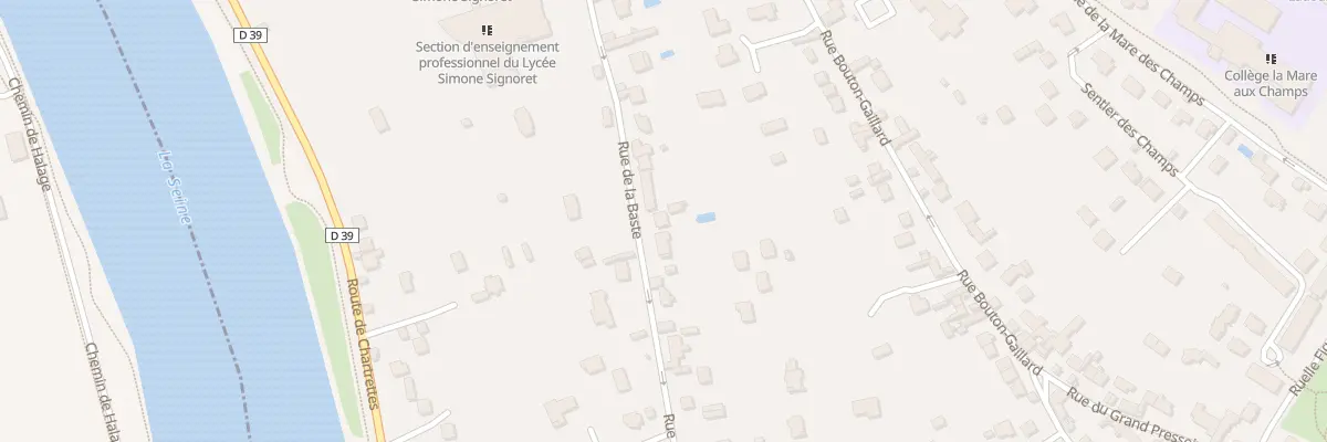 Plan du 17 Rue de la Baste à Vaux-le-Pénil