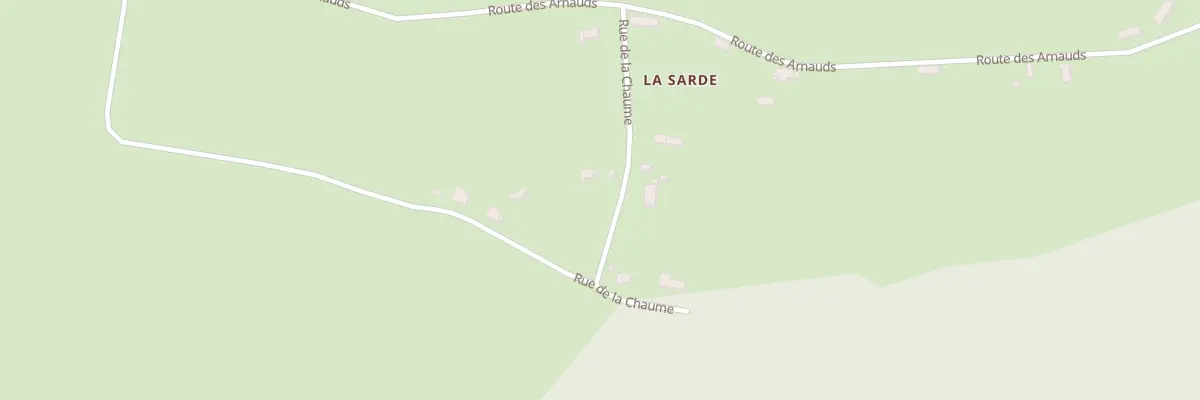 Plan du 166A La Sarde à Thaumiers