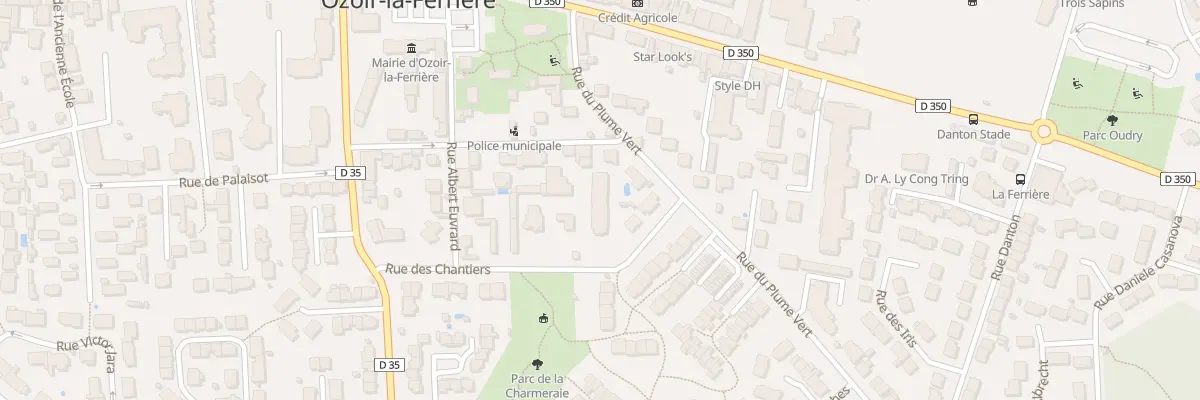 Plan du 1 Rue Jean Mermoz à Ozoir-la-Ferrière