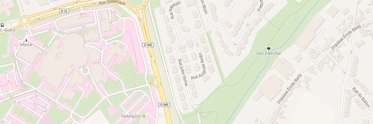 Plan du 7 Rue Jules Verne à Beuvry