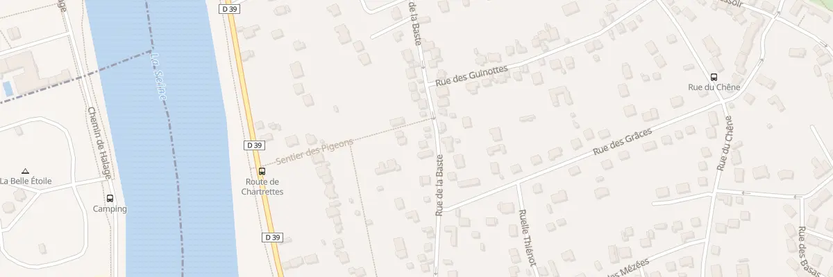 Plan du 36 Rue de la Baste à Vaux-le-Pénil