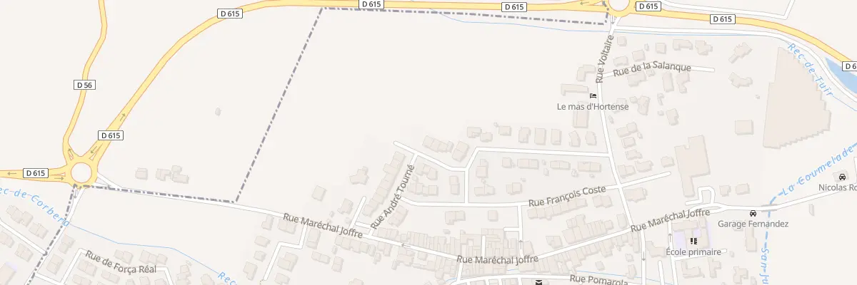 Plan du 6 Rue 19 Mars 1962 à Corbère-les-Cabanes