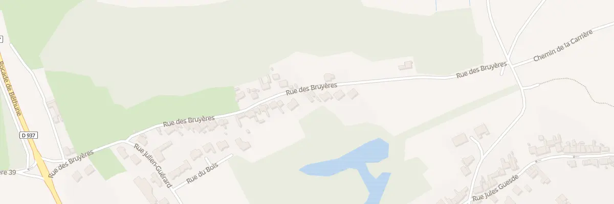 Plan du 33 Rue des Bruyères à Beuvry