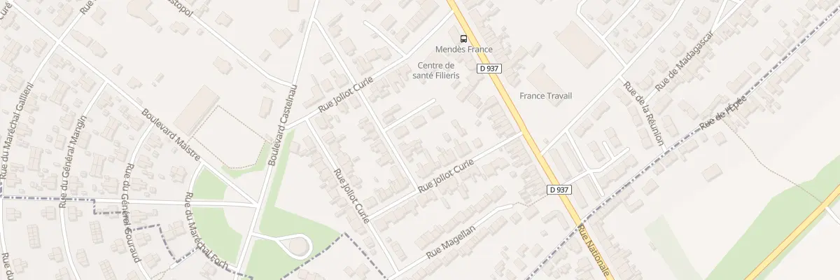 Plan du 19 Rue Henri Wallon à Nœux-les-Mines