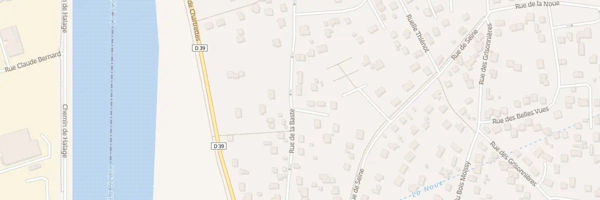 Plan du 57 Rue de la Baste à Vaux-le-Pénil
