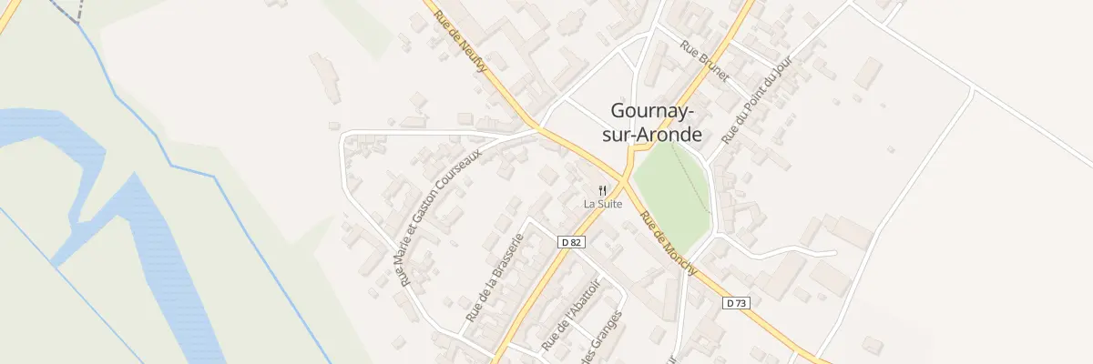 Plan de la Rue de la Brasserie à Gournay-sur-Aronde