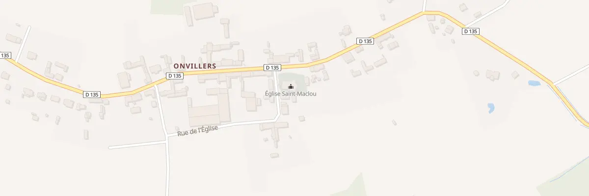 Plan du 1 Rue de l’église à Piennes-Onvillers
