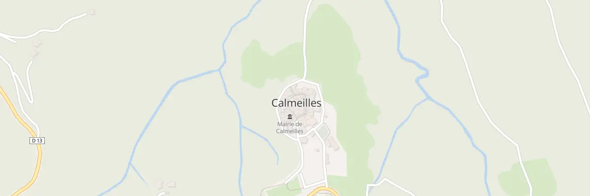 Plan du 13 Le Village à Calmeilles