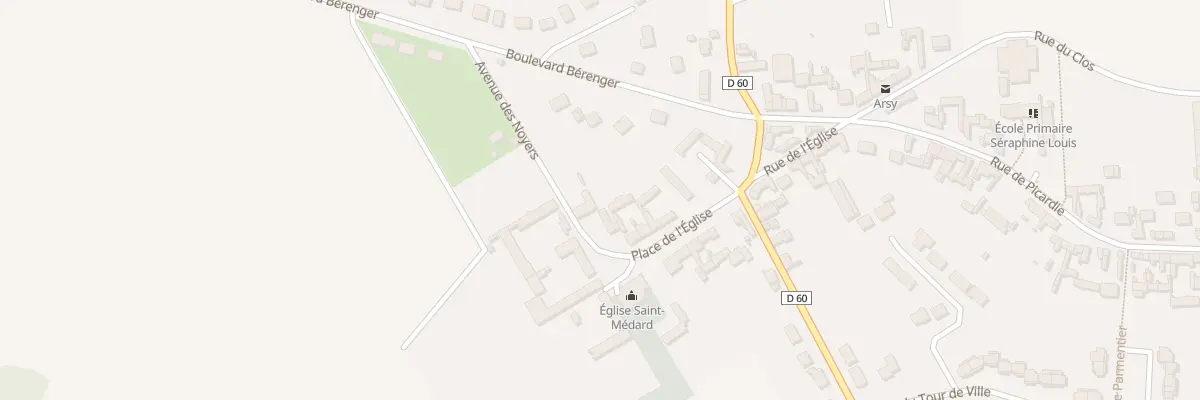 Plan du 12 Pl de l’Eglise à Arsy