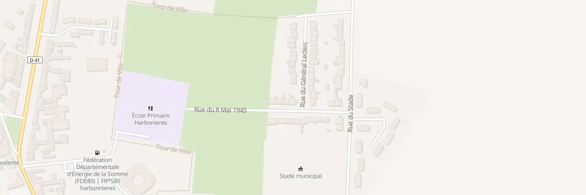 Plan du 6 Rue du 8 Mai 1945 à Harbonnières