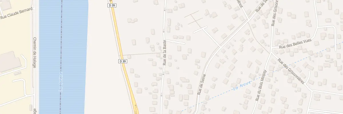 Plan du 61 Rue de la Baste à Vaux-le-Pénil