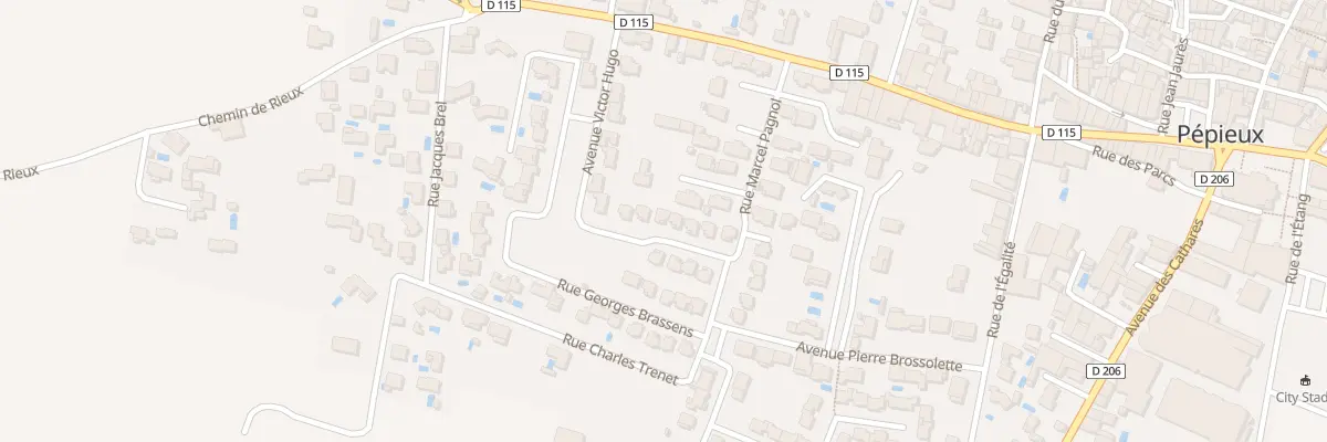 Plan du 43 Rue Victor Hugo à Pépieux