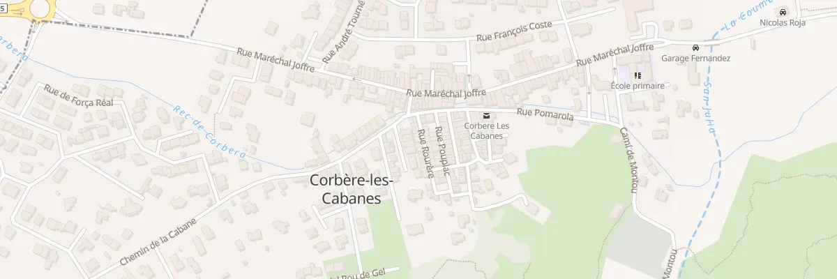 Plan du 8 Rue de la Rourere à Corbère-les-Cabanes