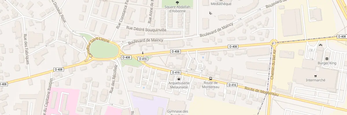 Plan du 2B Rte de Nangis à Melun