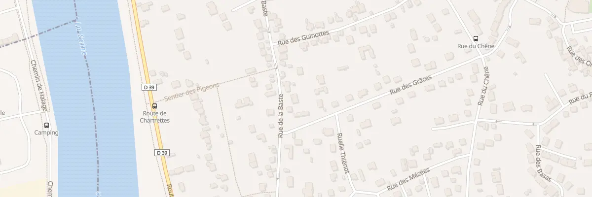 Plan du 45 Rue de la Baste à Vaux-le-Pénil