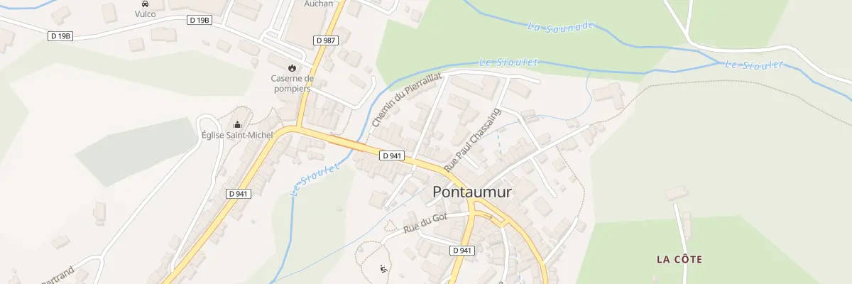 Plan du 2 Rue du Sioulet à Pontaumur