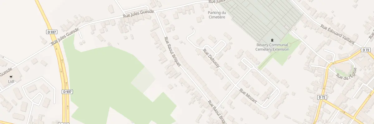 Plan du 378 Rue Raoul Briquet à Beuvry