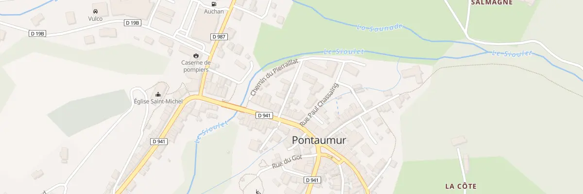 Plan du 8 Rue du Sioulet à Pontaumur