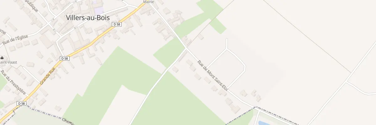 Plan du 12 Rue de Mont St Eloi à Villers-au-Bois