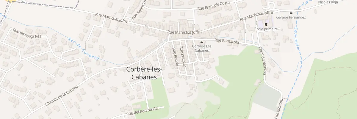 Plan du 15 Rue de la Rourere à Corbère-les-Cabanes
