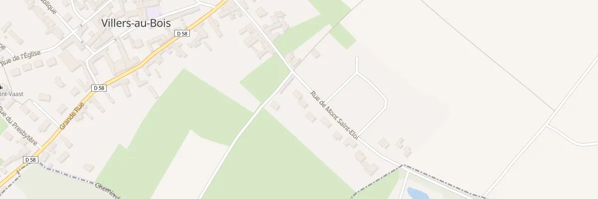 Plan du 14 Rue de Mont St Eloi à Villers-au-Bois