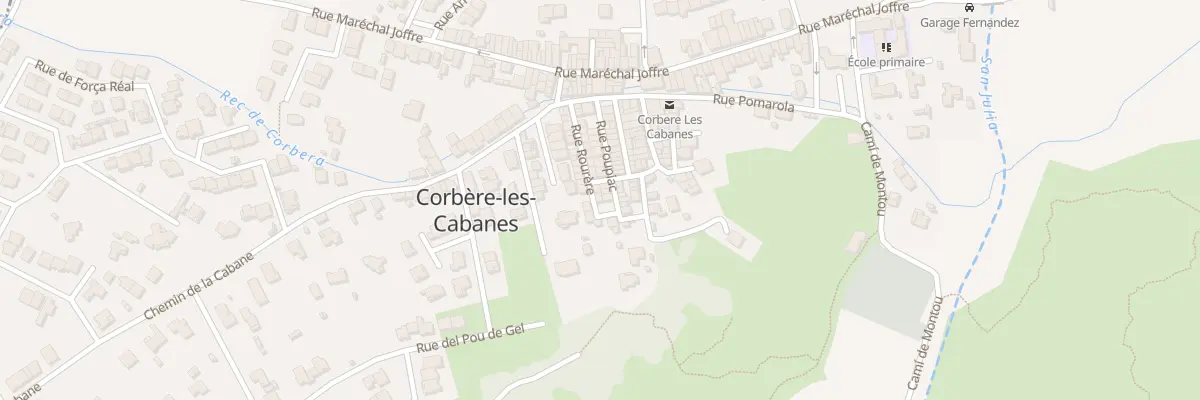 Plan du 17 Rue de la Rourere à Corbère-les-Cabanes